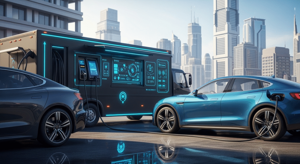 In a bustling urban setting a high tech mobile ch 1750945722441 1