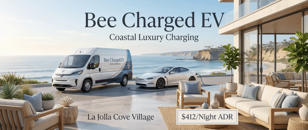 La Jolla Cove Charging: Mobile EV Solutions for Coastal Tourism and Village Shopping
