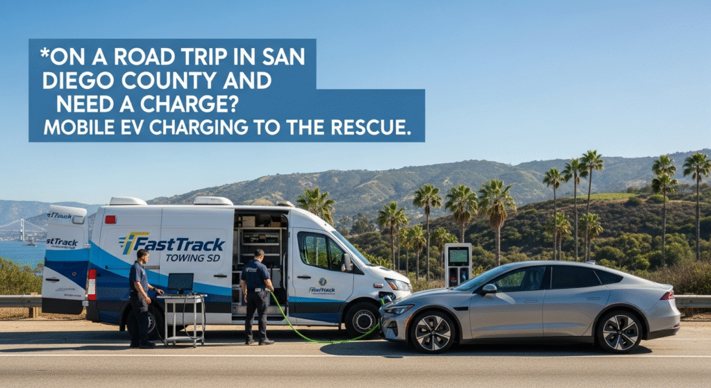 On a Road Trip in San Diego County and Need a Charge? Mobile EV Charging to the Rescue